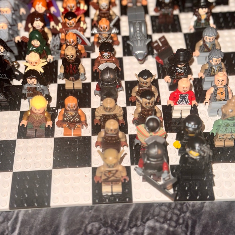 Lego Black and White Building Set with Minifigures